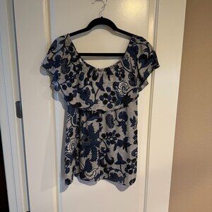 Michael Kors 100% Silk Sleeveless/Off the Shoulder Top, Size Large